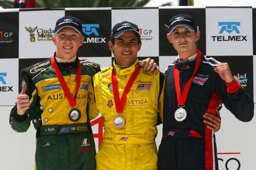 Ian Dyk stond in Mexico op het podium van de sprintrace